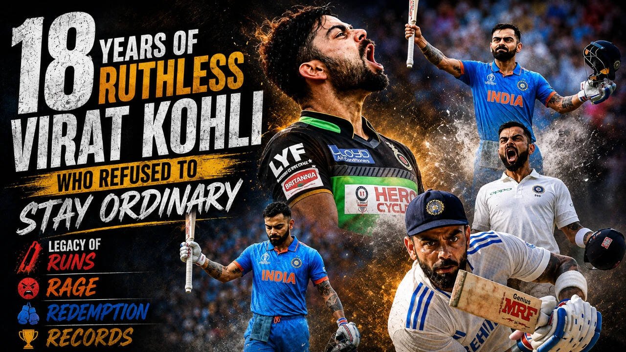 18 years of ruthless Virat Kohli: The man who refused to stay ordinary