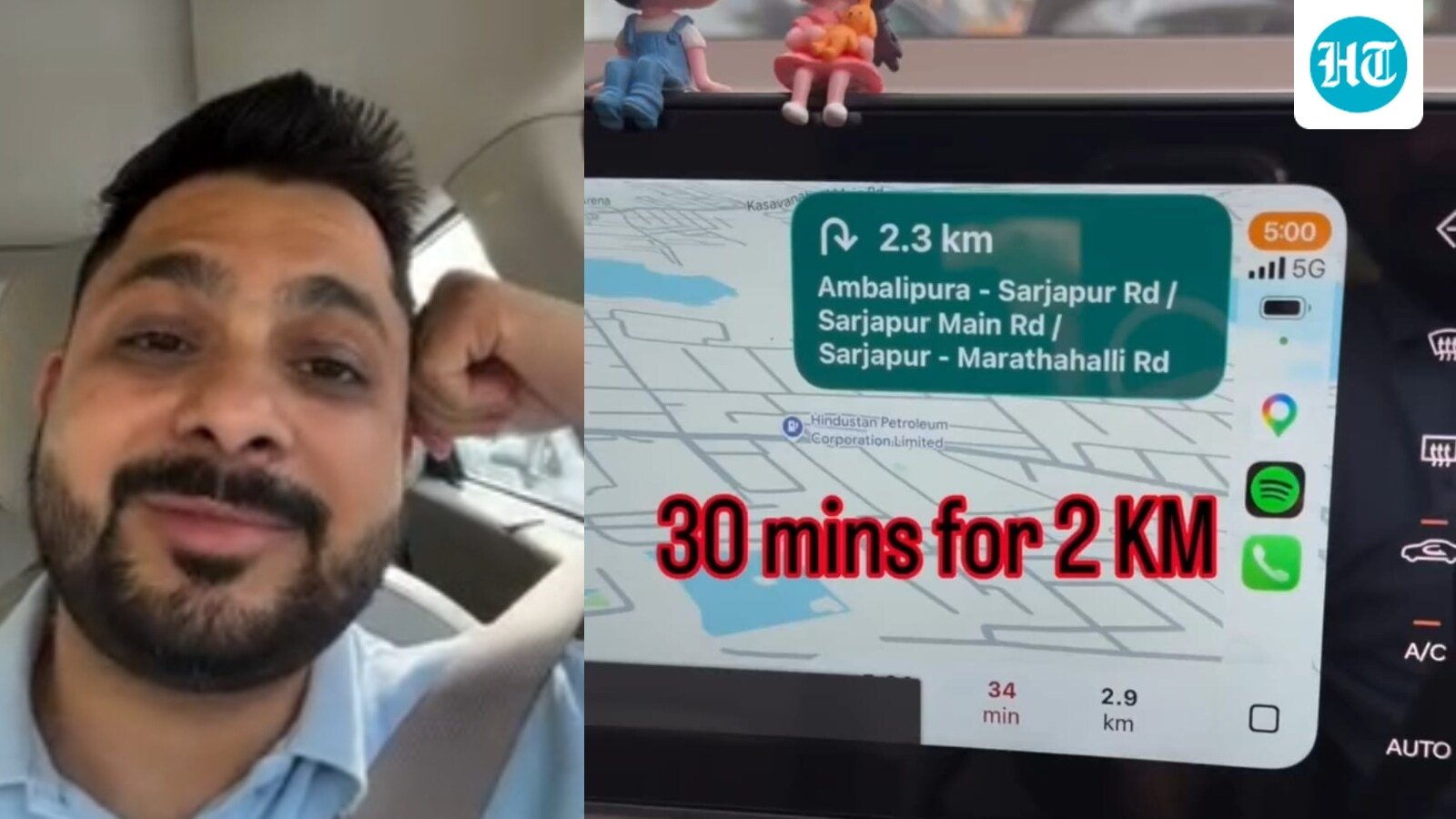 ‘30 minutes for 2 km’: Bengaluru man vents over traffic, questions life in big cities