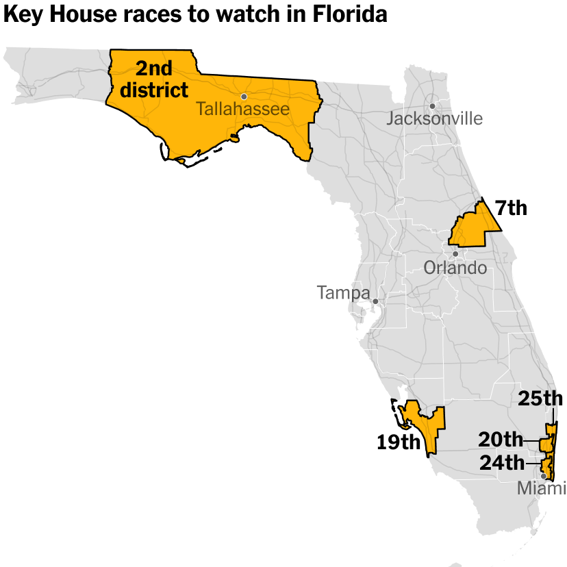 In Florida, several House primaries are worth watching.