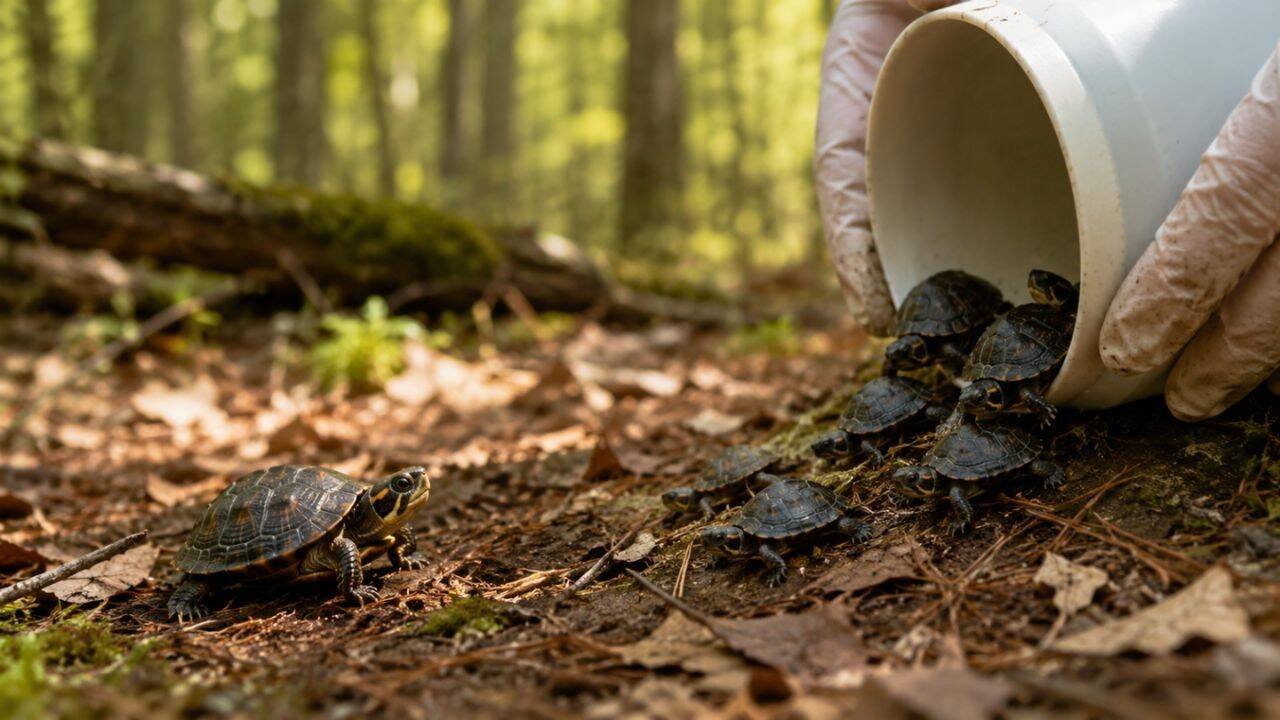 In 2011, a tiny turtle vanished in Massachusetts; 15 years later her daughters returned