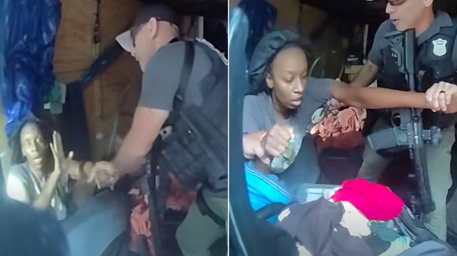 Two missing children rescued from trailer as police arrest babysitter on kidnapping charges