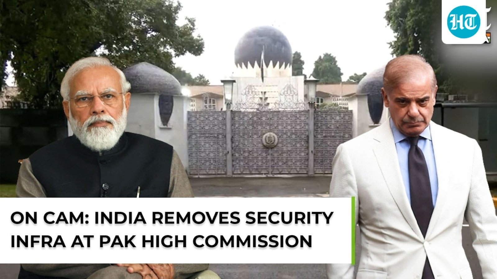 On cam: India removes security infra at Pakistan High Commission amid US Envoy's J&K remark row
