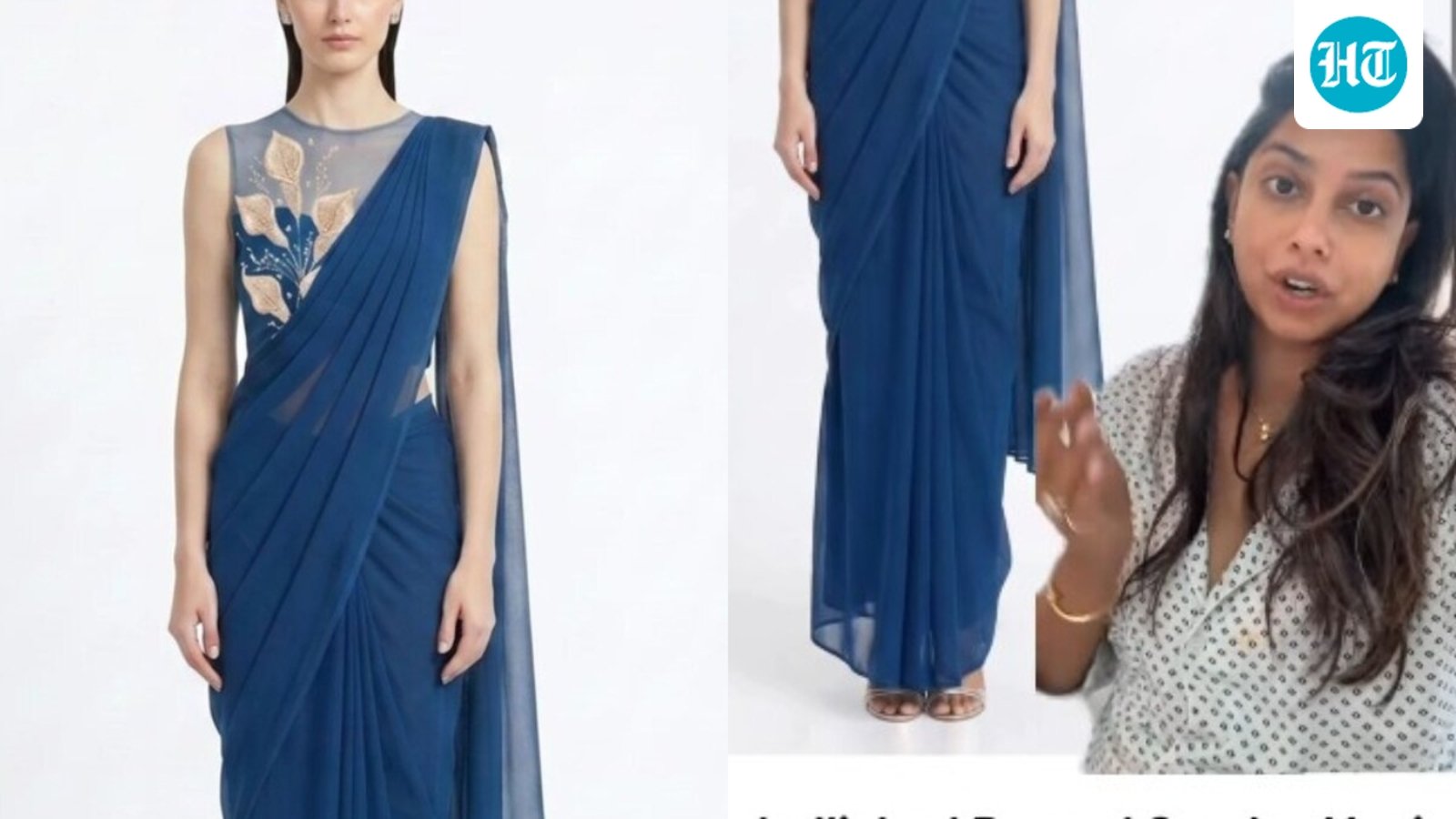 When a saree becomes a “draped maxi dress”