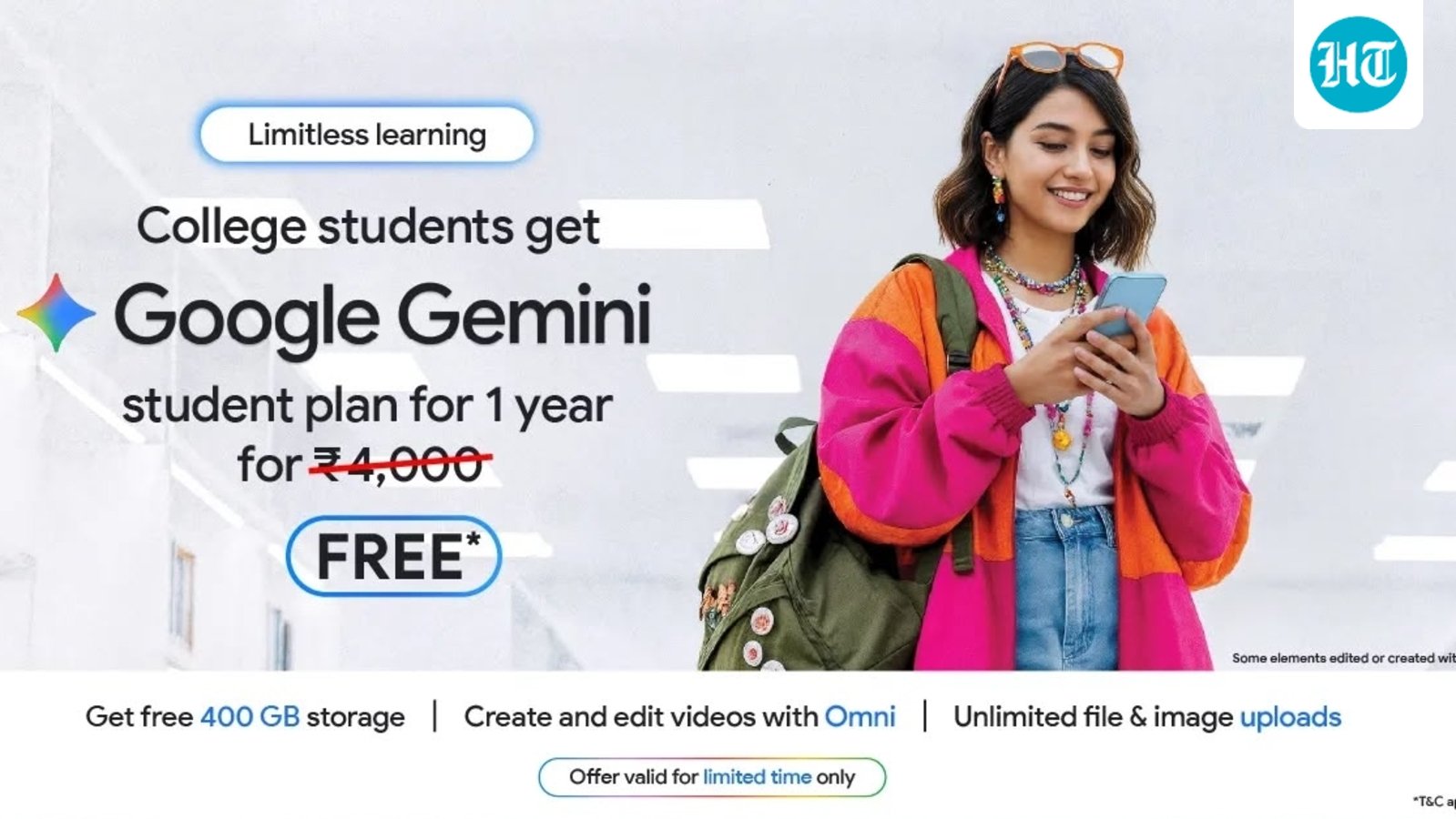 Google has a back-to-college gift! Get 1 year of free 400GB storage, better learning tools and higher Gemini limits