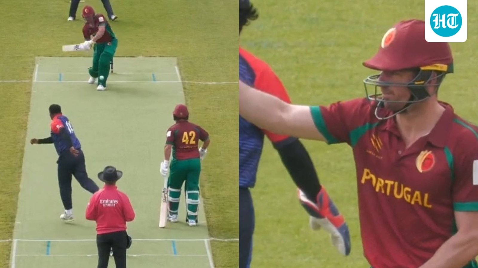 Moises Henriques turns new international chapter into history with maiden T20I hundred for Portugal