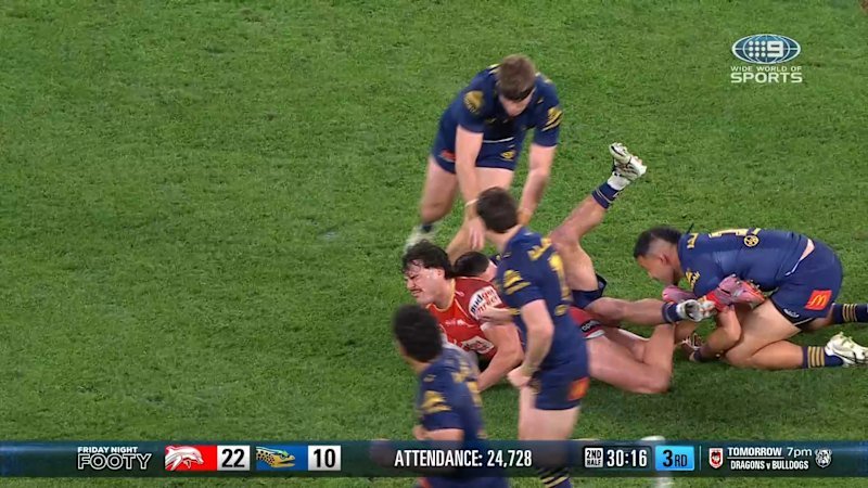 Farnworth screams in agony mid-tackle