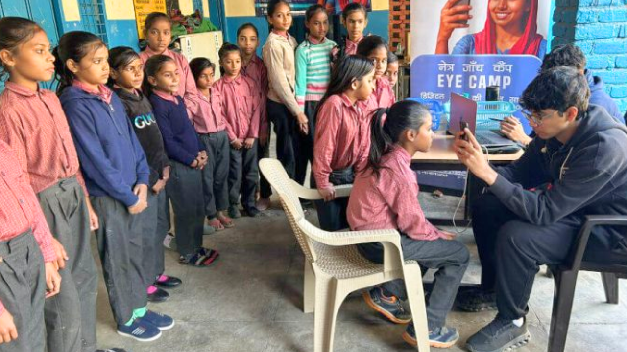 Gurugram teen's AI app screens 1,650 villagers after grandma's eye illness