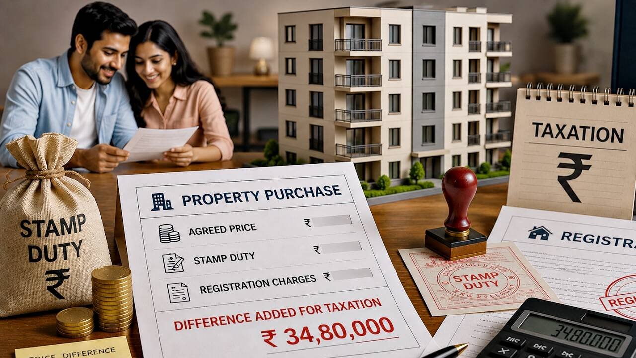 Couple buys Rs 60 lakh flat, husband taxed on Rs 34.81 lakh stamp-duty gap; ITAT objects