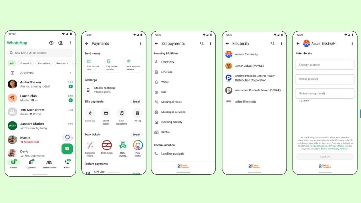 WhatsApp Bill Payments Feature Launches in India With Support for UPI, Card Payments Across 30 Categories