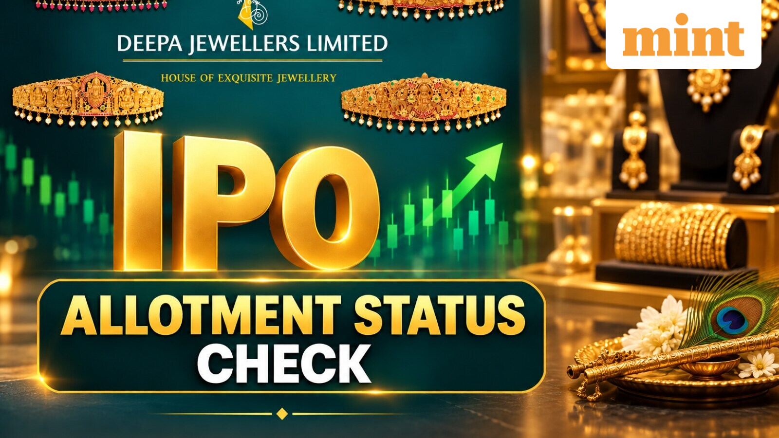 Deepa Jewellers IPO allotment status check online by PAN number on BSE, NSE, Bigshare; GMP today after 42x subscription
