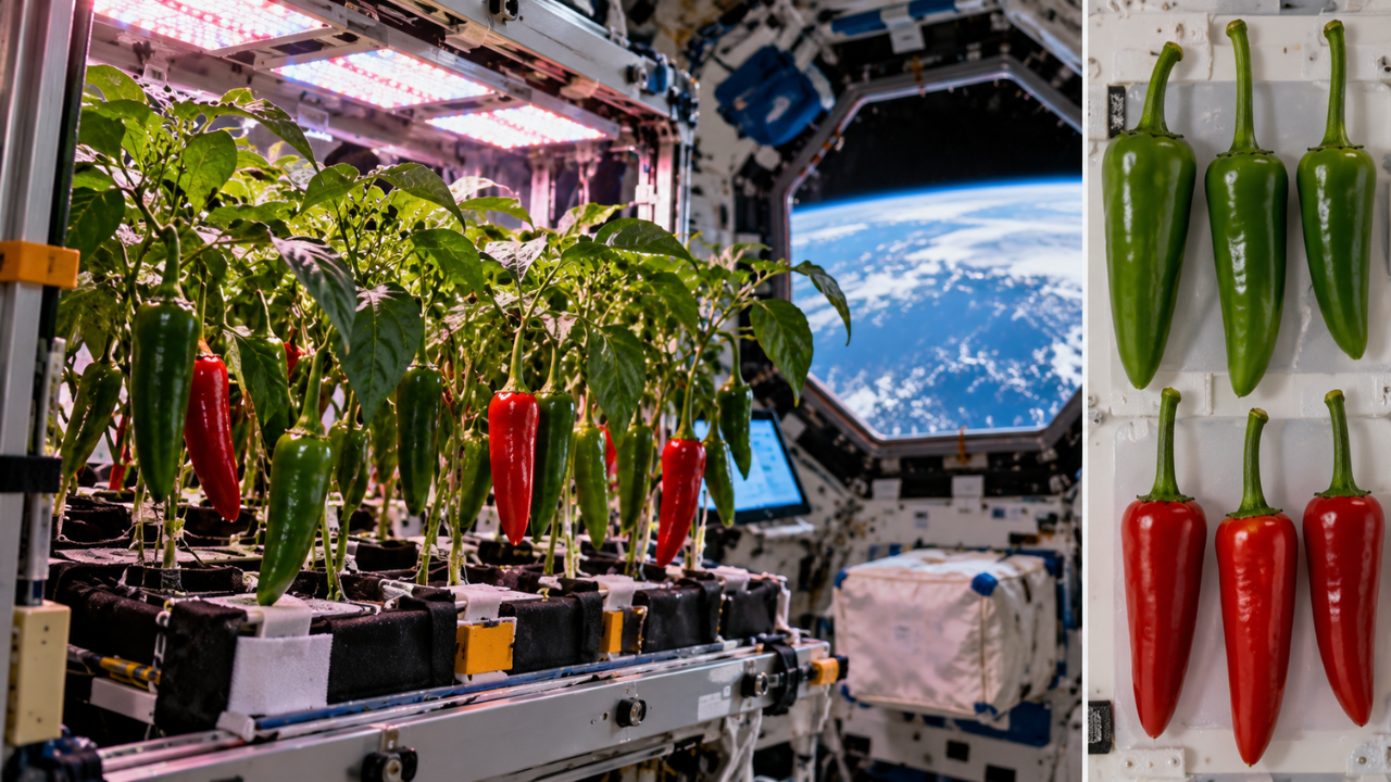 In 2021, Nasa grew Hatch chile peppers in microgravity, producing 26 peppers in 137 days