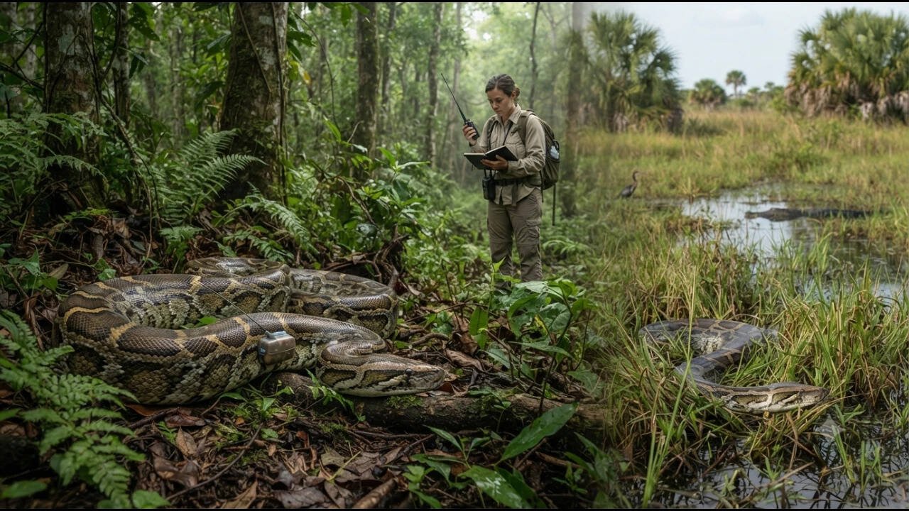 Florida hunts Burmese pythons, Bangladesh tracks them to save the threatened snake