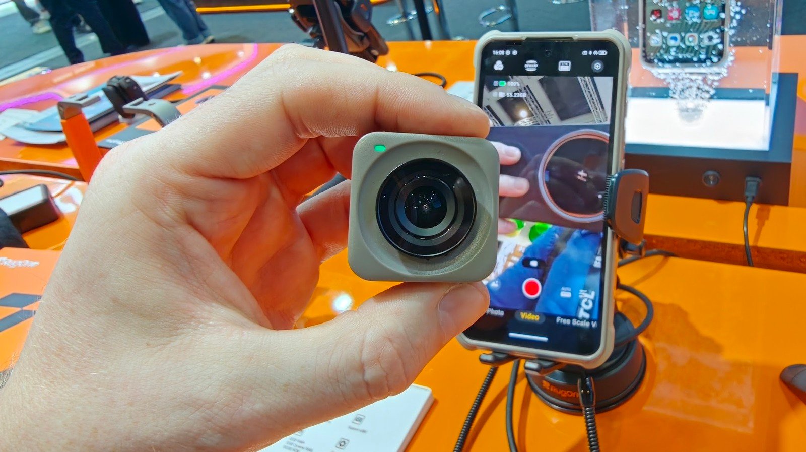 This rugged smartphone's camera is a removable action cam
