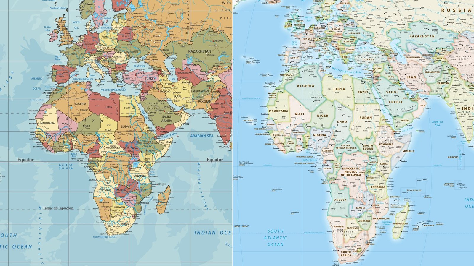 New world map that shows Africa's true size backed by UN