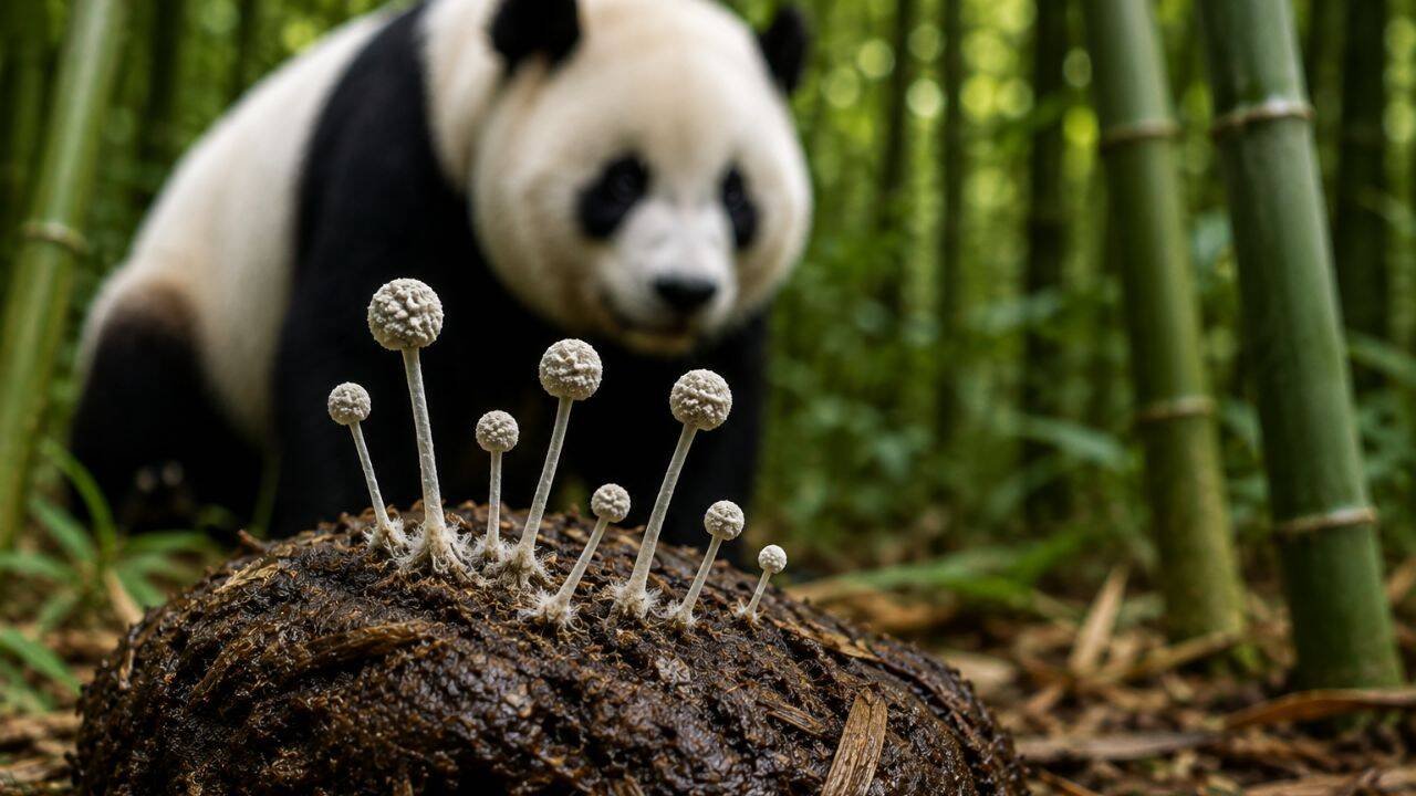 Scientists found a new fungus in giant panda poop; DNA confirmed it as a new species