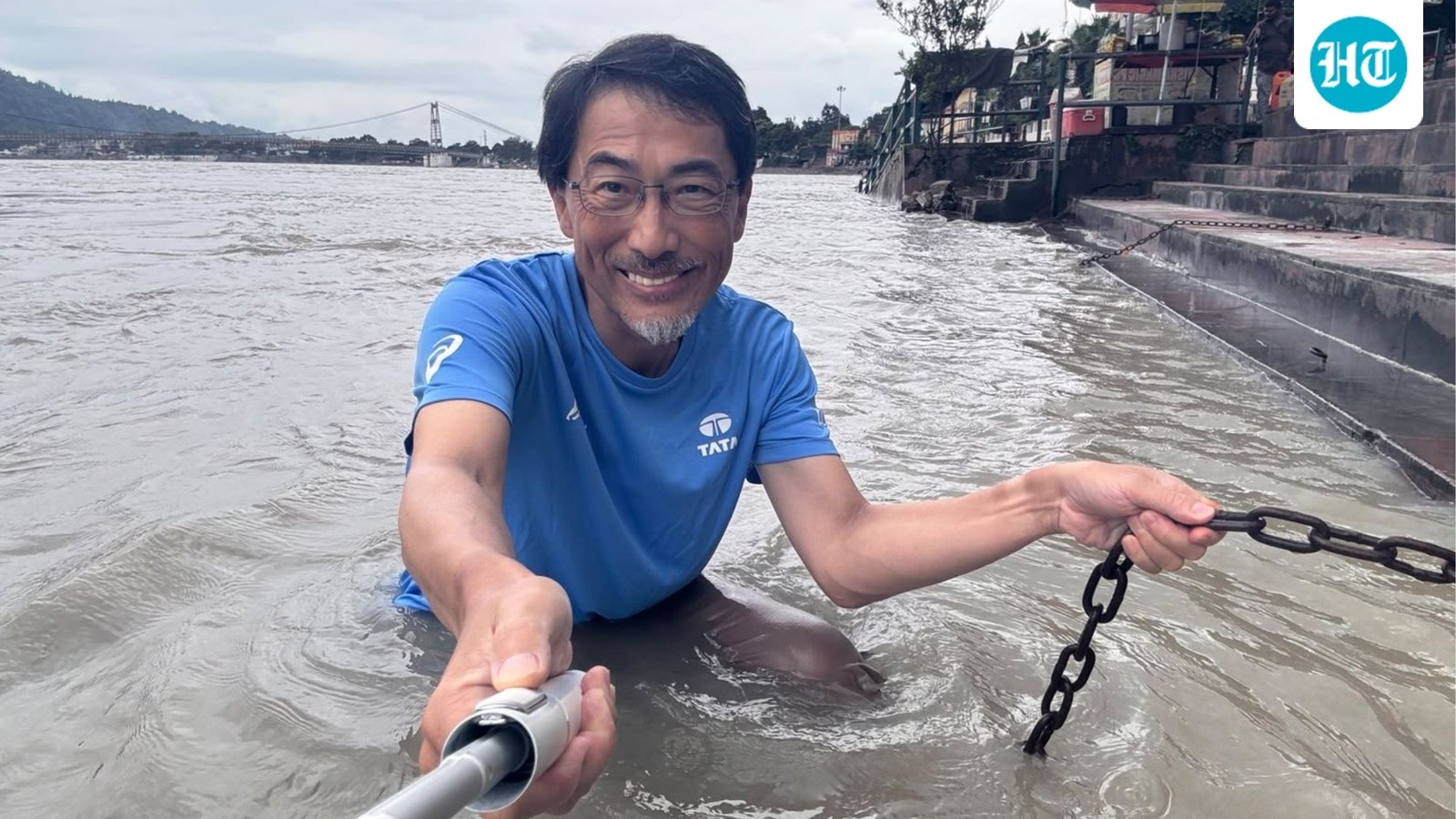 Japanese ambassador takes holy dip in Ganga in Rishikesh, calls it 'unforgettable moment'