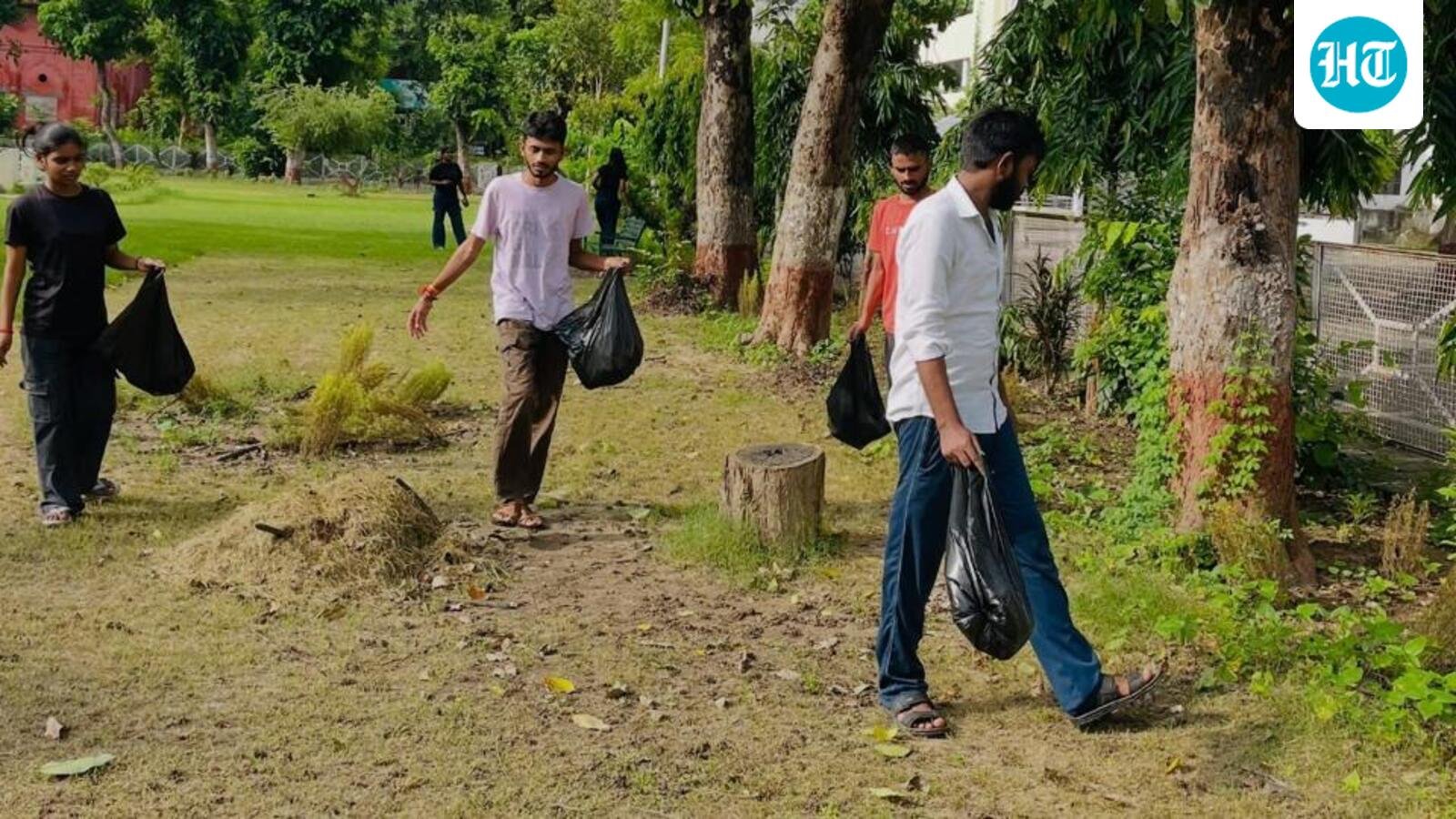 Liquor bottles, smoking materials found at LU’s Gandhi Park during cleanliness drive