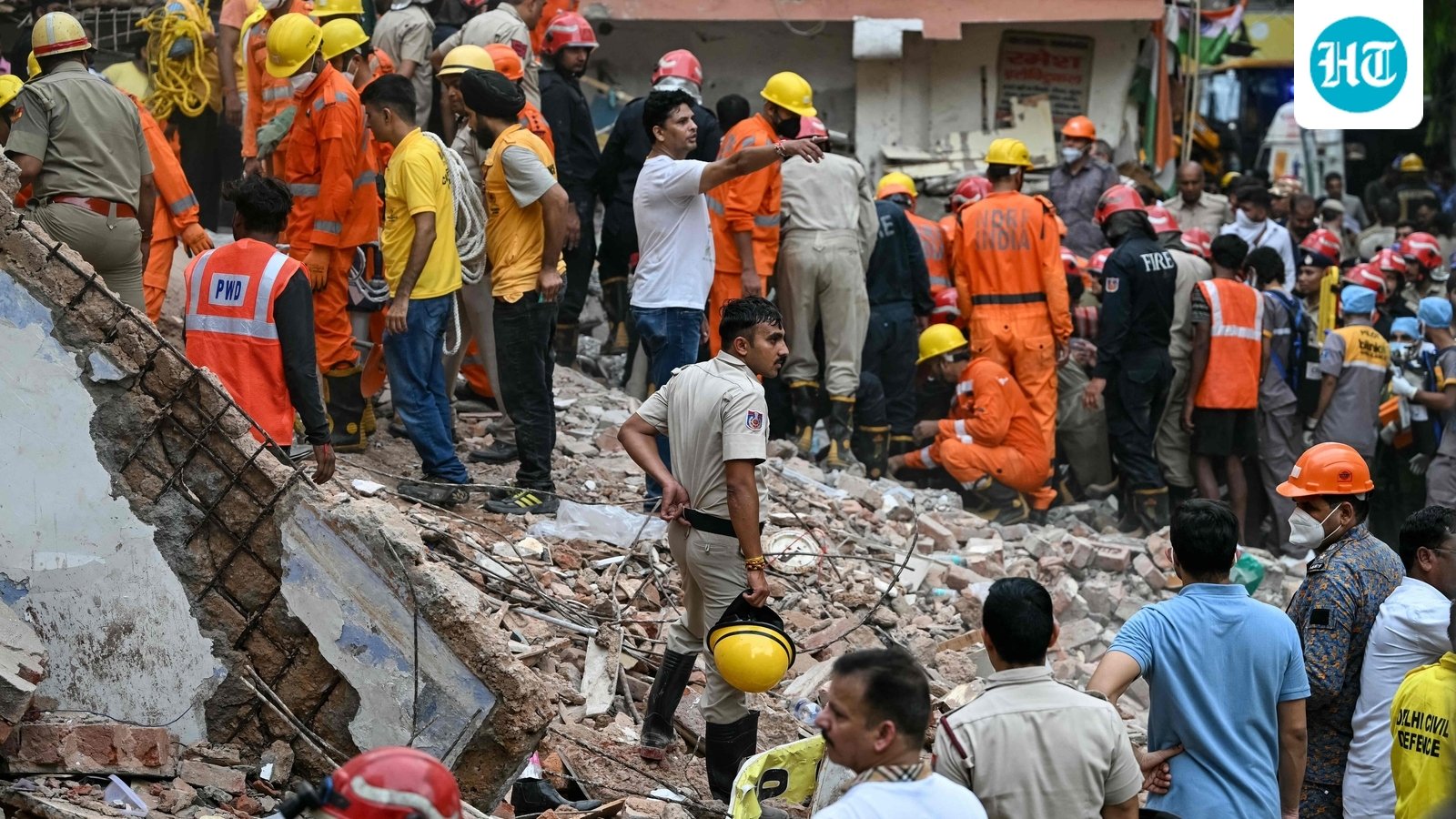 Renovation turns fatal: Student PG collapse near Delhi University campus kills 6, rescue ops continue