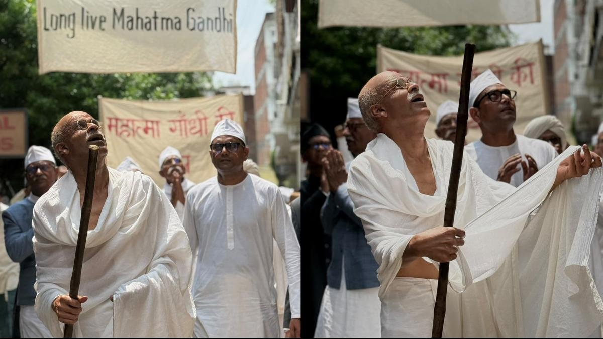 Manoj Bajpayee’s first look as Mahatma Gandhi in Sudhir Mishra-Anubhav Sinha’s next out