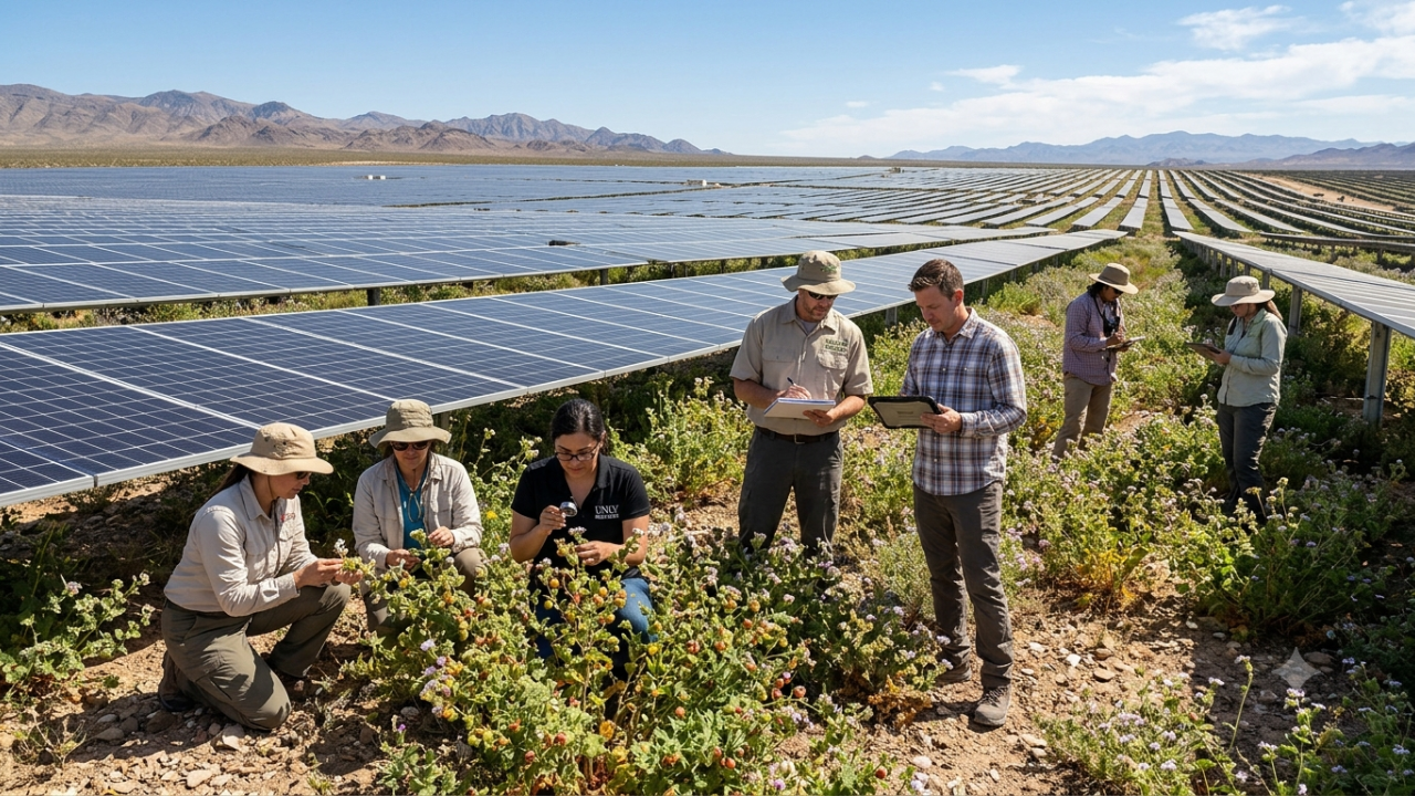 Nevada's solar panels helped a rare desert plant produce 10 times more fruit