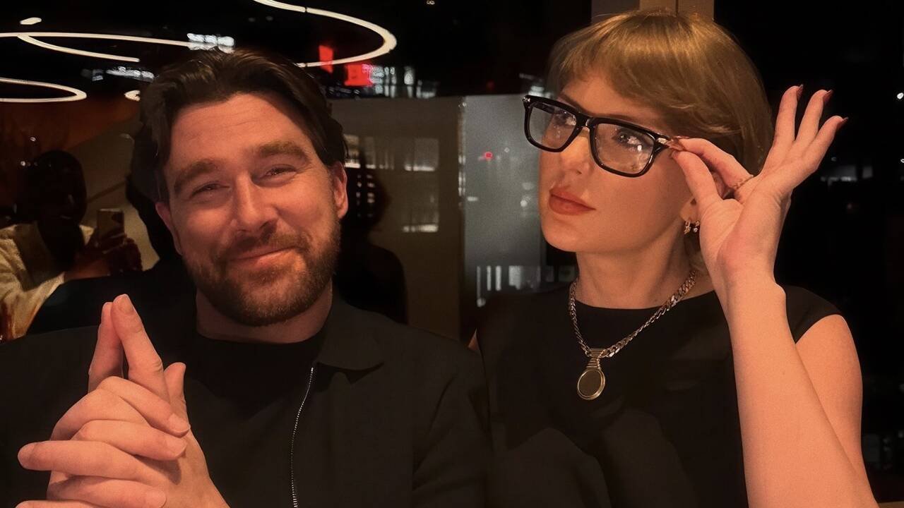 Taylor-Travis SPOTTED on date night at Indian restaurant— WATCH