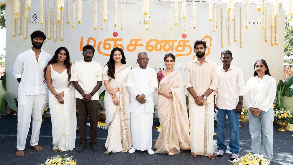 Mari Selvaraj-Ilaiyaraaja’s ‘Manjanathi’ launched; Kayadu Lohar, Priyanka Mohan, Kathir, and more to star