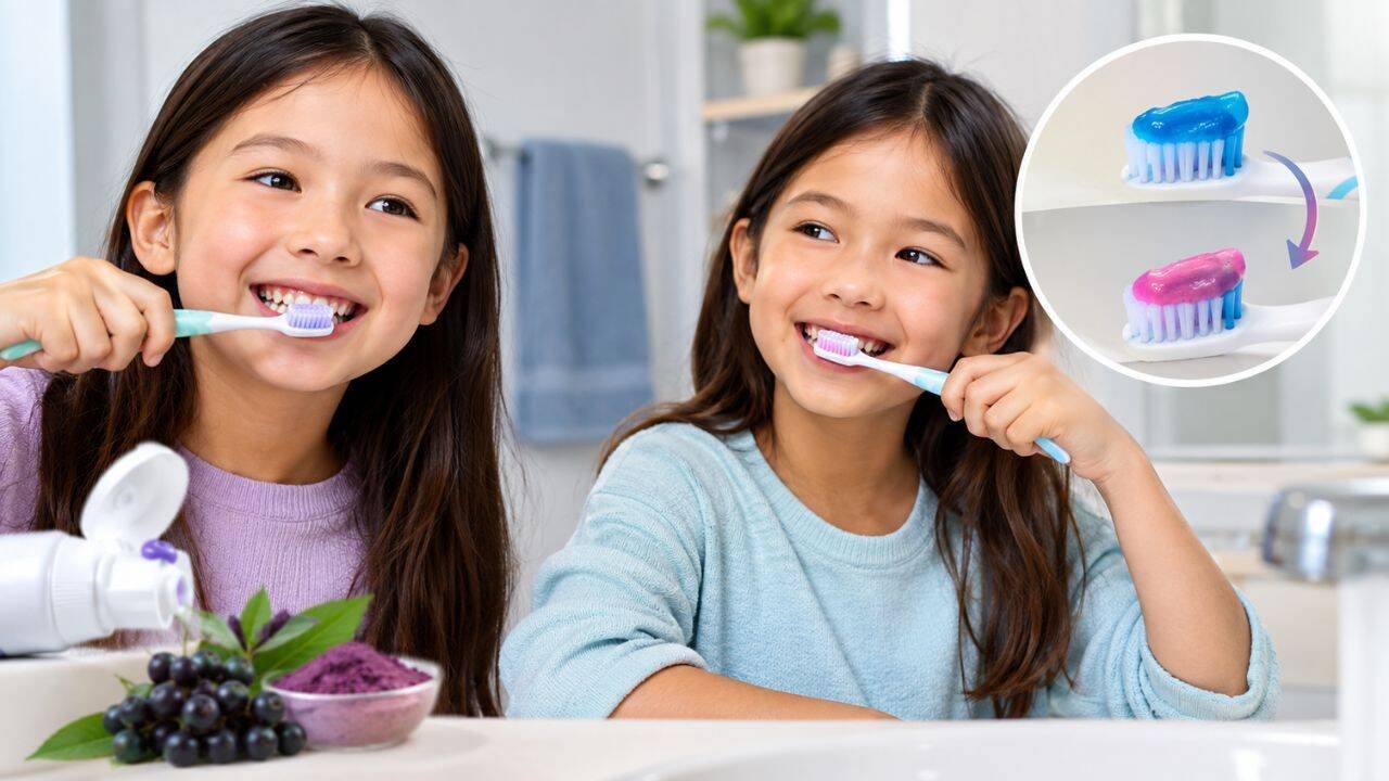 Two Canadian students created toothpaste that changes colour in the mouth