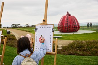 Sip and sketch with the kids at Pt. Leo Estate this school holidays