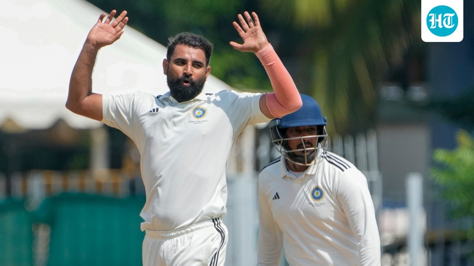Umpire pulls up Shami as East Zone face unfair-play call over excess sweat on ball: What MCC law says