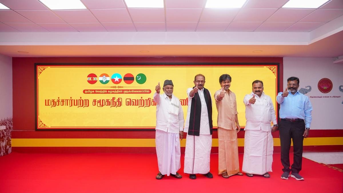 Updated Copy | TVK-led alliance named Secular Social Justice Victory Alliance
