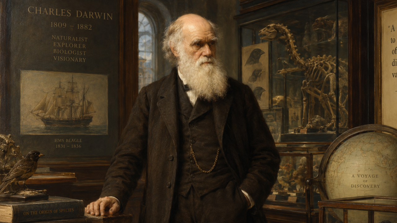 Quote of the day by Charles Darwin: "A man who dares to waste one hour of time has..."