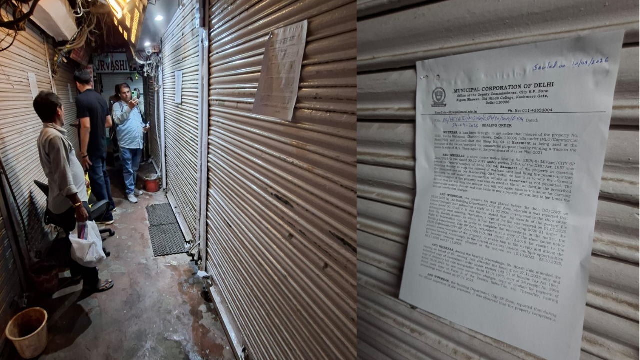 'Notices are backdated': Gold, silver worth crores locked as MCD seals 56 Chandni Chowk shops