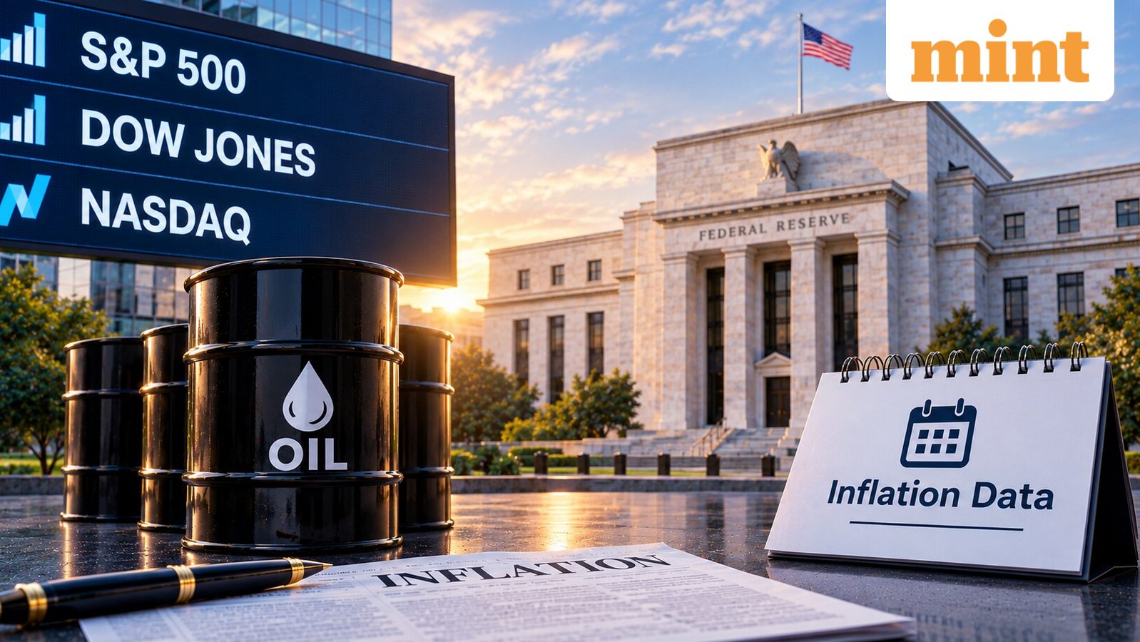 US market outlook: S&P 500, Dow futures flat as oil surges; will Friday’s inflation data shift Fed bets?