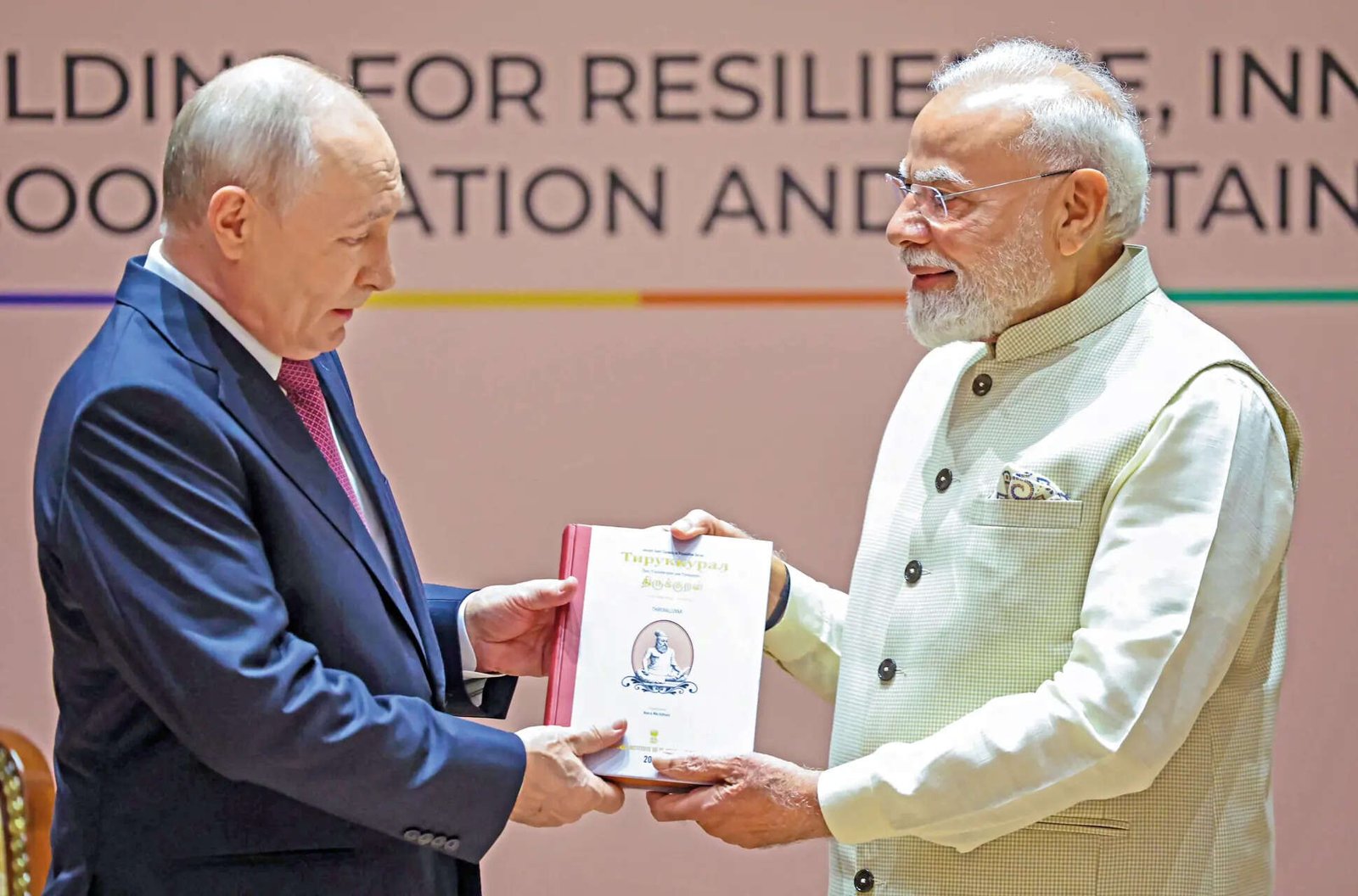 PM gifts Putin Russian version of Tamil text 'Thirukkural'