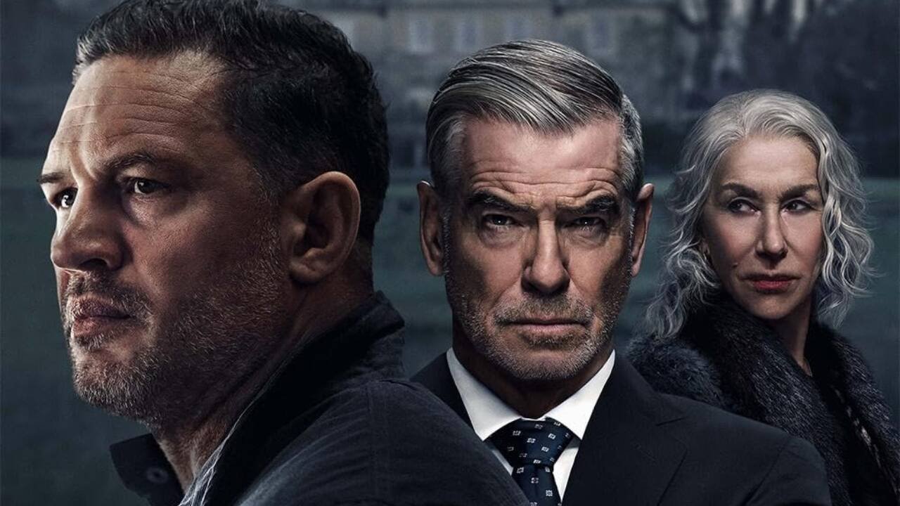 Pierce Brosnan comments on Tom Hardy’s ‘Mobland’ feud