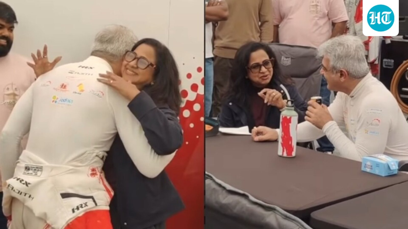 Radhika Sarathkumar catches up with ‘handsome’ Ajith Kumar before Le Mans race; hangs out with Trisha Krishnan