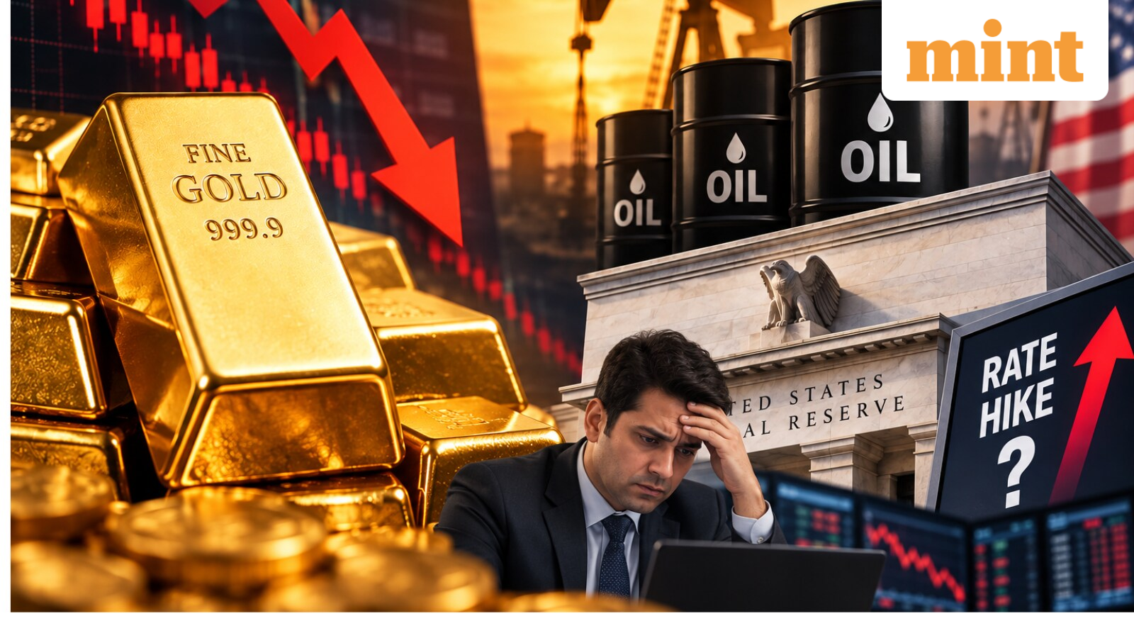 Gold rate today under pressure as soaring crude oil price fuels US Fed rate hike buzz | Resistance, support to outlook