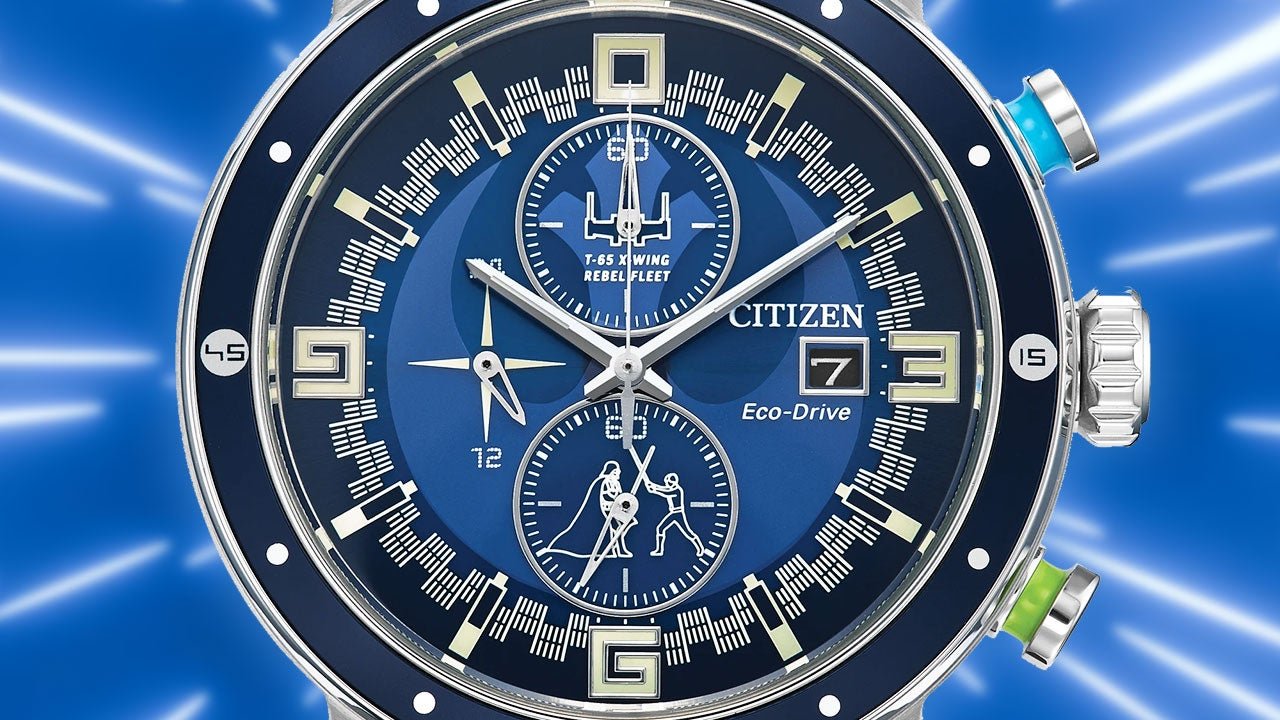 Save 45% Off Citizen's Star Wars Themed Eco-Drive Chronograph Men's Watches