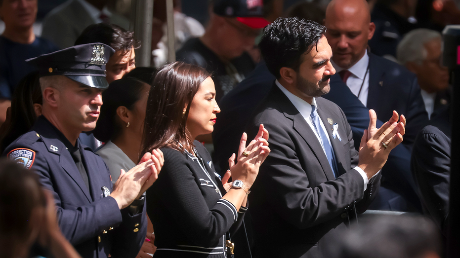 AOC, Mamdani interaction caught on cam at 9/11 memorial sparks online fury