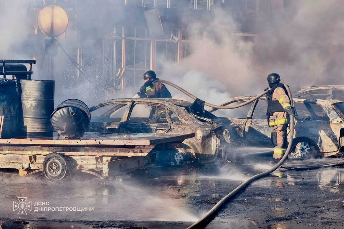 Russia’s daytime strike on Ukrainian shopping centre kills five and injures 67