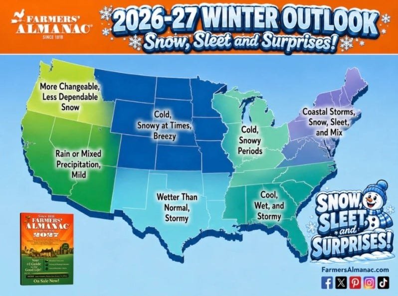 When will Ohio get cold? See Farmers' Almanac first frost map