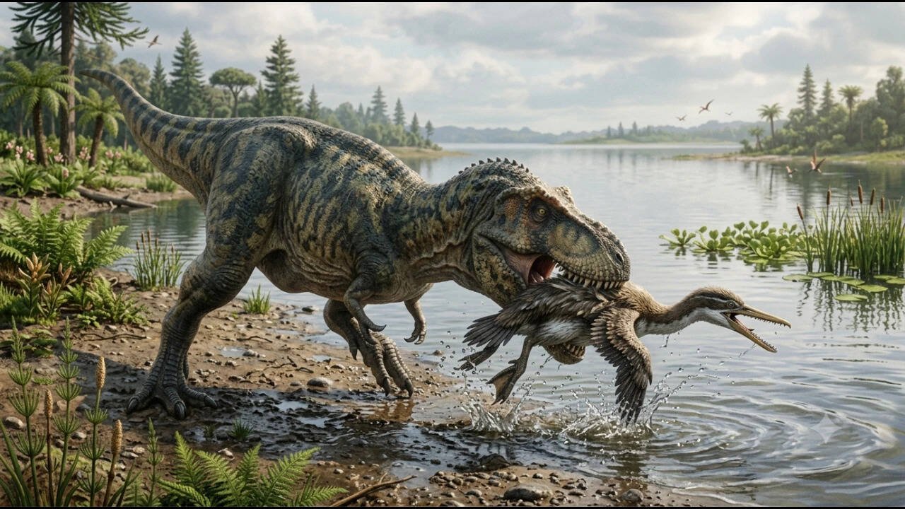 Feather found in dinosaur poop may explain how birds survived the asteroid that killed dinosaurs