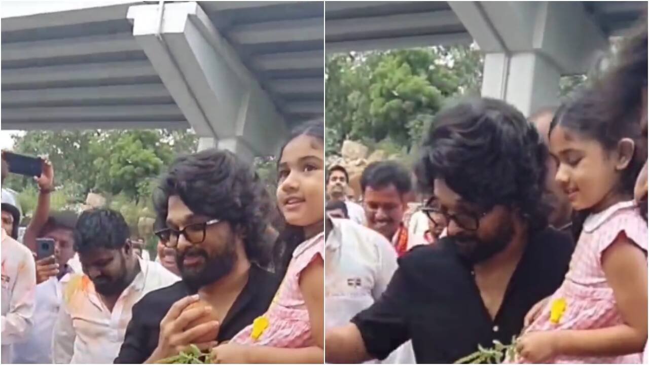 When Allu Arjun celebrated Ganesh Visarjan with daughter