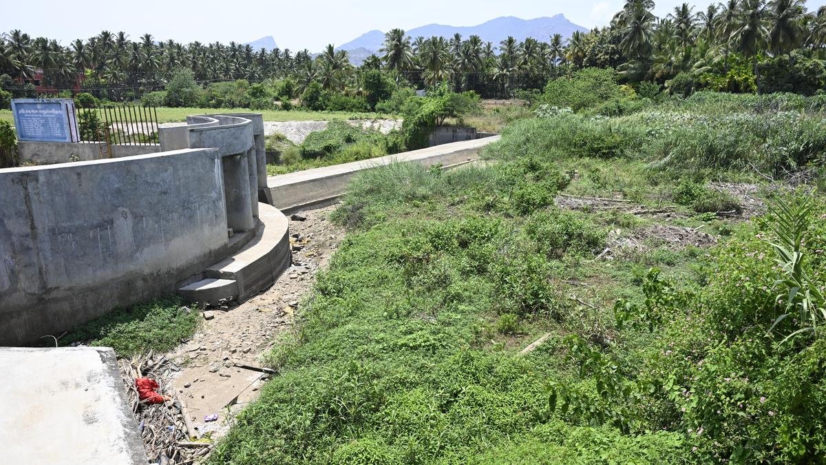 Falling groundwater levels spur call for desilting of Chithiraichavadi check dam on Noyyal