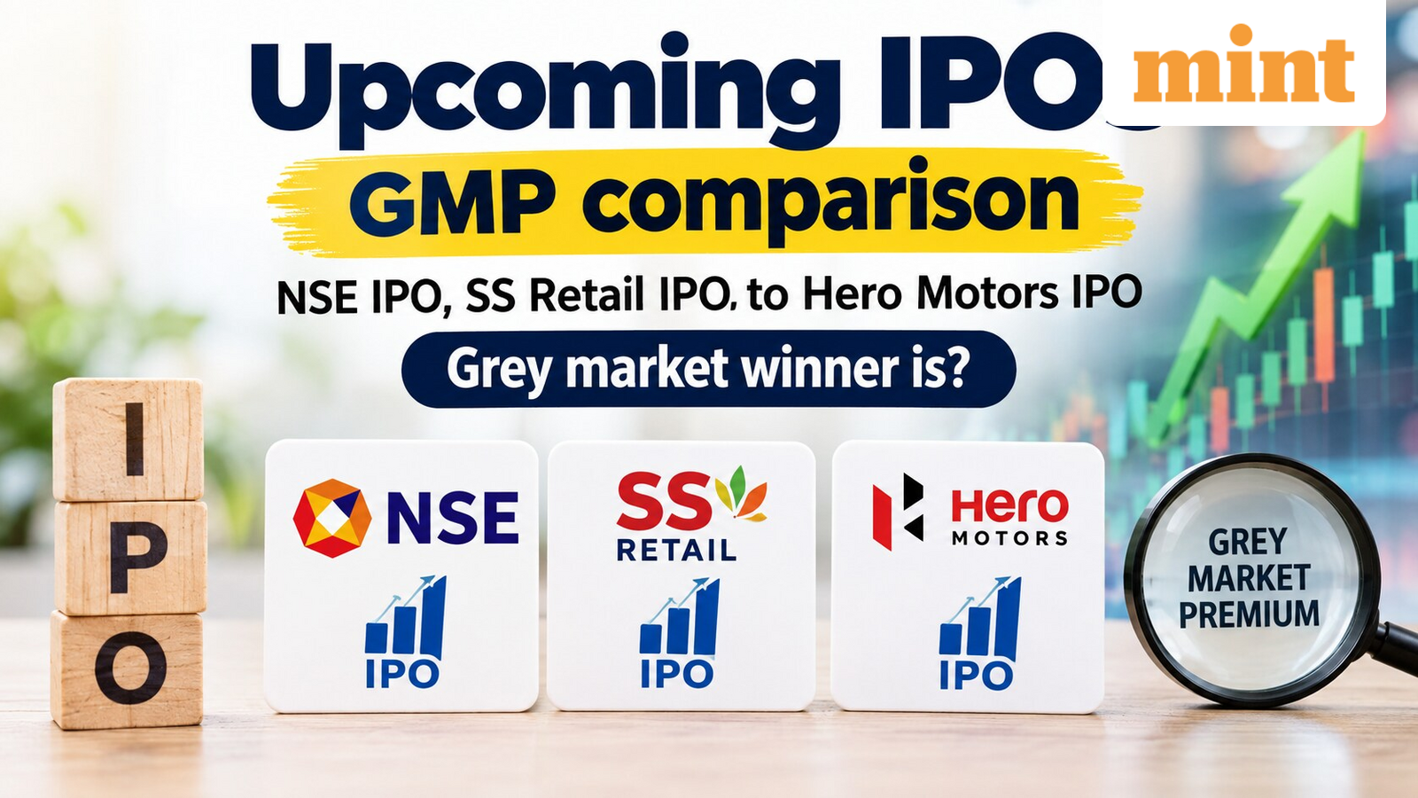 Upcoming IPOs: GMP comparison | NSE IPO, SS Retail IPO to Hero Motors IPO - Grey market winner is?