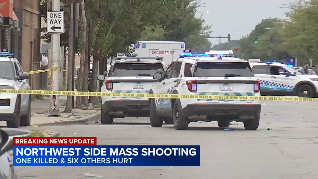 7 people shot, 1 fatally, near Humboldt Park alley; injured woman crashes into CTA bus: police