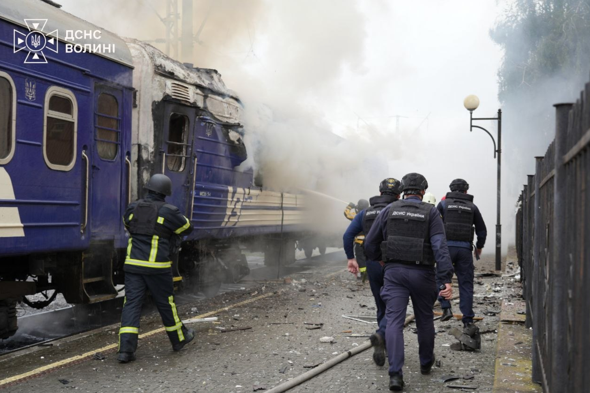 Ukraine-Russia war latest: Putin ‘knocking on Nato’s door’ with drone strike on passenger train near Polish border