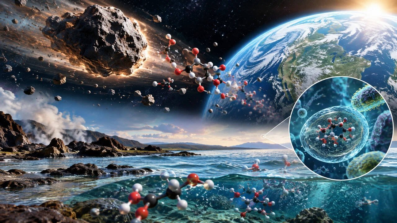 Space sugar may have helped build life on Earth; ribose kept boron dissolved